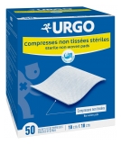 Urgo Compresses Stériles Non Tissées 10 cm x 10 cm 50 Sachets de 2 Compresses