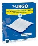Urgo Hisopos Estériles no Tejidos 10 cm x 10 cm 10 Bolsas de 2 Hisopos