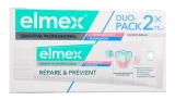 Elmex Sensitive Professional Reparerer & Forebygger + Tandkødspleje + Hvidere Tænder, pakke med 2 x 75 ml