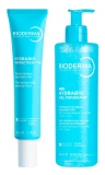 Bioderma Hydrabio pilnveidojošs, mitrinošs mirdzuma fluīds 72H SPF30 40 ml + mitrinošs attīrošs micelārais putojošais...