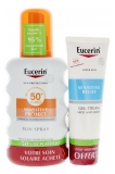 Eucerin Protezione Solare Sensitive Protect Sun Spray SPF50+ 200 ml + Crema-Gel Doposole Sollievo 50 ml in Omaggio (da consumarsi...