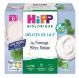 HiPP Delicii din Lapte cu Brânză de Vacă Simplă Dulce de la 6 Luni Bio 4 Caserole (a se consuma de preferință înainte de...