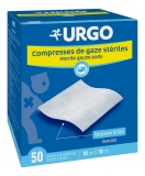 Urgo Sterilās Gaza Kompreses 10 cm x 10 cm 50 paciņas pa 2 kompresēm