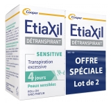 Etiaxil „Sensitive“ prakaitavimą reguliuojanti priemonė pažastims jautriai odai, „Roll-On“ rinkinys 2 x 15 ml