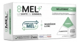 8Mel+ Melatonin 1 mg 60 Zweischichttabletten (mindestens haltbar bis 30.10.2026)