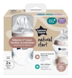 Tommee Tippee Closer to Nature 2 Baby Bottles 260ml 0 Month and +