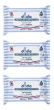 Dodie Compostable Water-Based Cleansing Wipes 50 Large Format Wipes x 3