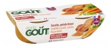 Good Goût Wortel Zoete Aardappel Rode Linzen Komijn Dahl-stijl vanaf 8 maanden Bio 2 Potjes (ten minste houdbaar tot 01-12-2026)