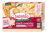 Babybio Emmental Ecológico y Galletas de Tomillo de 15 Meses a 3 Años 16 Galletas de Mantequilla (consumir preferentemente...