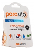 Parakito 2 Recharges Bracelet Anti-Moustiques (à consommer de préférence avant le 31/10/2026)