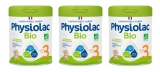 Physiolac Organic 3 From 10 Months to 3 Years 3 x 800g