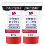 Neutrogena Crème Mains Concentrée Sans Parfum Lot de 2 x 50 ml