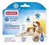 Beaphar Diméthicare Stop Parasites Chiens Moins de 15 Kg 6 Pipettes (à consommer de préférence avant le 30/12/2026)
