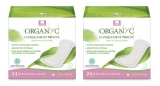 Organyc Lot de 2 x 24 Protège-slips en Pochettes Individuelles
