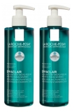 La Roche-Posay Effaclar Gel Purifiant Micro-Peeling Lot de 2 x 400 ml