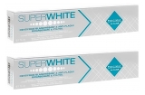 Superwhite Aufhellende Zahnpasta Gegen Zahnbelag Original mit Fluor Set mit 2 x 75 ml
