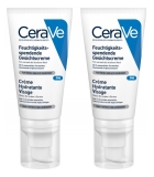 CeraVe Feuchtigkeitsspendende Gesichtscreme Set mit 2 x 52 ml
