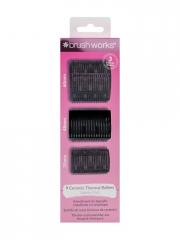 Brushworks Bigoudis Chauffant en Céramique 3 Tailles - Boîte 9 Bigoudis