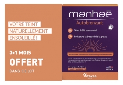 Vitavea Manha&eacute; ItseRusketus Pakkaus 2 x 60 Kapseleita