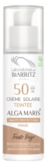 Laboratoires de Biarritz Alga Maris Crema Solare Biologica Colorata per il Viso SPF50 50 ml