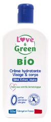 Love & Green Biologische Hydraterende Gezichts- & Lichaamscr&egrave;me 500 ml