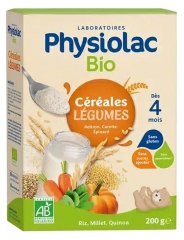Physiolac Organic Cereals Vegetables From 4 Months 200g