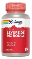 Solaray Rode Rijstgist Plus Coq-10 en Omega 3 60 Capsules