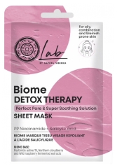Natura Siberica Lab Biome Detox Therapy Masque Tissu Lissant Réducteur de Pores 25 g