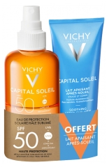 Vichy Capital Soleil Eau de Protection Solaire SPF50 200 ml + Lait Apaisant Après-Soleil 100 ml Offert
