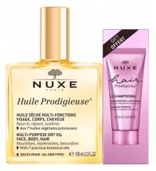 Nuxe Huile Prodigieuse 100 ml + do Włosów Prodigieux Le Shampoing Brillance Miroir 30 ml w Ofercie