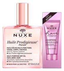 Nuxe Huile Prodigieuse Florale 100 ml + do Włosów Prodigieux Le Shampoing Brillance Miroir 30 ml w Ofercie