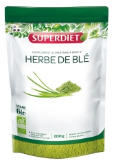 Superdiet Herbe de Blé Bio 200 g (à consommer de préférence avant fin 03/2020)