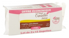 Rogé Cavaillès Lingettes Protectrices Extra Douces Lot de 2 x 15 Lingettes