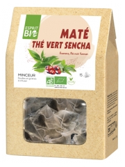 Esprit Bio Grüner Tee Sencha Maté zum Aufgießen 15 Säckchen