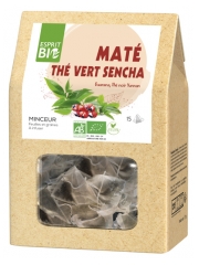 Esprit Bio Yerba Mate Vihre&auml; Tee Sencha Haudutettavaksi 15 Pussia