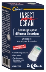 Insect Ecran Repuestos para Difusor Eléctrico 2 Tabletas