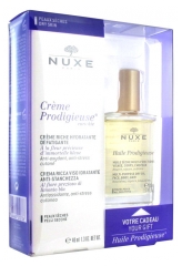 Nuxe Crème Prodigieuse Anti-Fatigue Moisturizing Rich Cream Dry Skins 40ml + Free Huile Prodigieuse 30ml