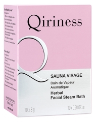 Qiriness Sauna na obličej Aromatick&aacute; parn&iacute; l&aacute;zeň 10 tablet x 8 g