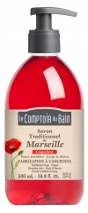 Le Comptoir du Bain Jabón Tradicional de Marsella con Amapola 500 ml