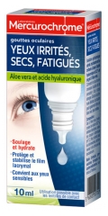 Mercurochrome Yeux Irrités Secs Fatigués Gouttes Oculaires 10 ml