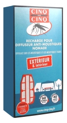Cinq sur Cinq Recharge pour Diffuseur Anti-Moustiques Nomade