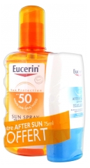 Eucerin Sun Protection Sun Spray SPF50 200ml + Free After Sun 75ml
