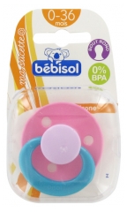 Bébisol Sucette Bout Rond Silicone 0-36 Mois