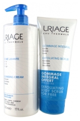 Uriage Cleansing Cream 500ml + Free Exfoliating Scrub 200ml