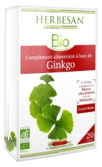 Herbesan Bio Ginkgo 20 Phials of 15ml 