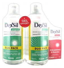 Dexsil Original Organic Silicium Drinkable Solution 2 x 1000ml + Joints and Muscles Gel 50ml Free