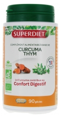 Superdiet Curcuma Thym Bio 90 Gélules