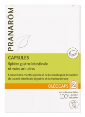 Pranarôm Oléocaps 2 Sphère Gastro-Intestinale et Voies Urinaires 30 Capsules