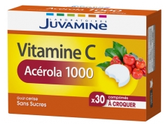 Juvamine Vitamīns C Acerola 1000 30 Ko&scaron;ļājamās tabletes