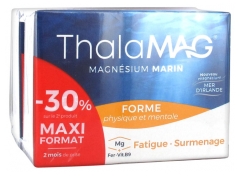 Thalamag Magnésium Marin Forme Physique et Mentale Lot de 2 x 60 Gélules